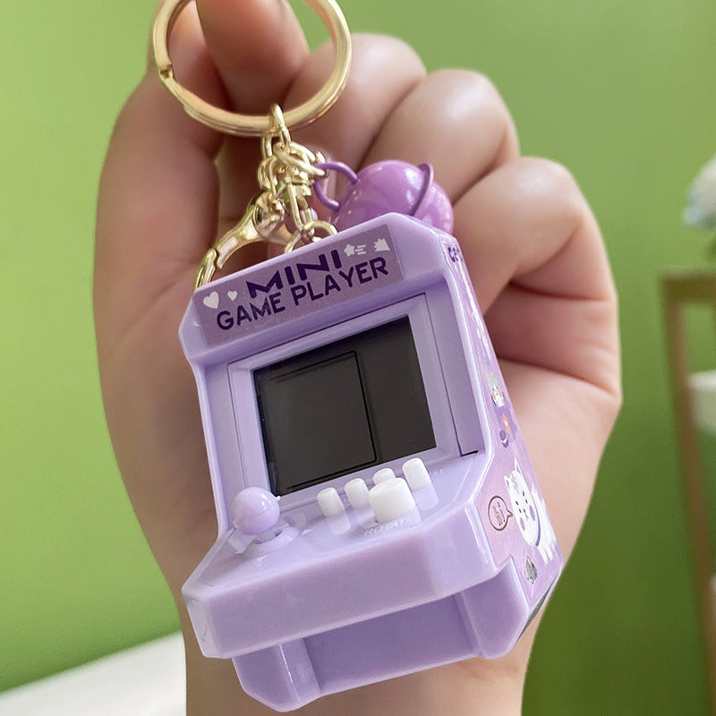 Wholesale Pocket Mini Tetris Game Machine Plastic Keychains